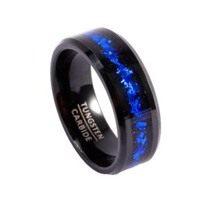 Carbide Tungsten Ring with Sapphire