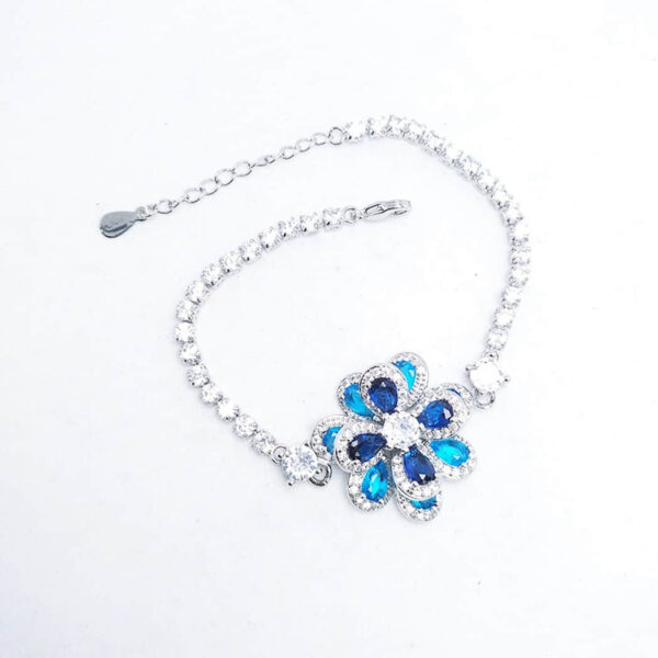 Sapphire Camellia Jewelry Bracelet